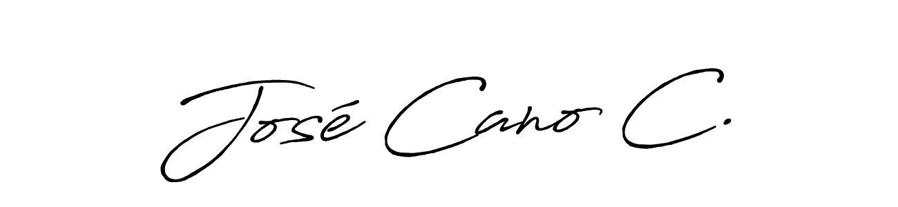 if you are searching for the best signature style for your name José Cano C.. so please give up your signature search. here we have designed multiple signature styles  using Antro_Vectra_Bolder. José Cano C. signature style 7 images and pictures png