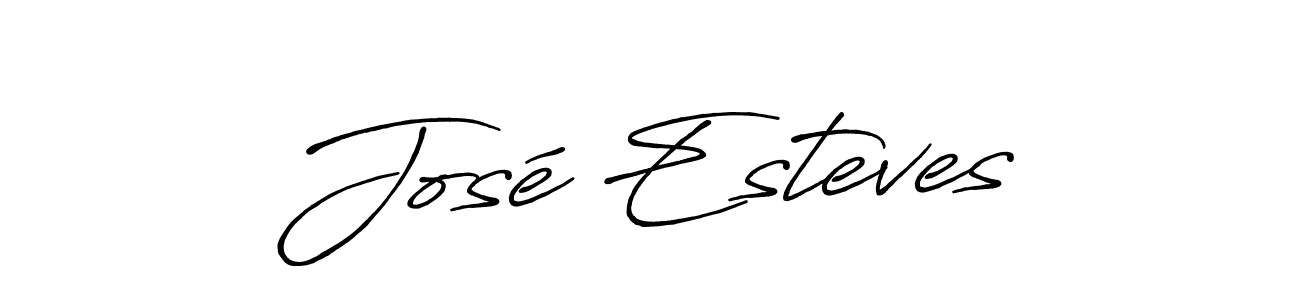 Design your own signature with our free online signature maker. With this signature software, you can create a handwritten (Antro_Vectra_Bolder) signature for name José Esteves. José Esteves signature style 7 images and pictures png