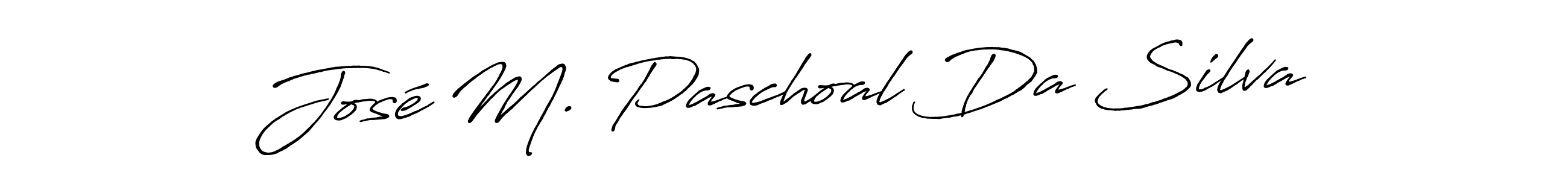 Make a beautiful signature design for name José M. Paschoal Da Silva. With this signature (Antro_Vectra_Bolder) style, you can create a handwritten signature for free. José M. Paschoal Da Silva signature style 7 images and pictures png