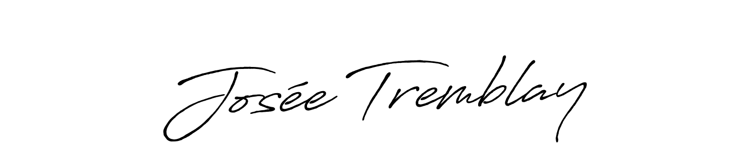 Make a beautiful signature design for name Josée Tremblay. With this signature (Antro_Vectra_Bolder) style, you can create a handwritten signature for free. Josée Tremblay signature style 7 images and pictures png