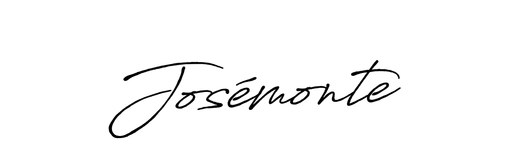 Use a signature maker to create a handwritten signature online. With this signature software, you can design (Antro_Vectra_Bolder) your own signature for name Josémonte. Josémonte signature style 7 images and pictures png