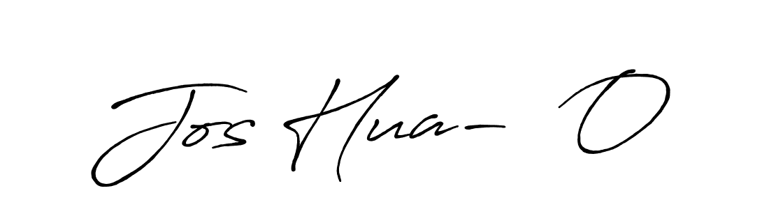 Create a beautiful signature design for name Jos Hua-  O. With this signature (Antro_Vectra_Bolder) fonts, you can make a handwritten signature for free. Jos Hua-  O signature style 7 images and pictures png