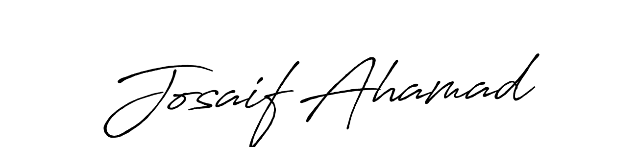 It looks lik you need a new signature style for name Josaif Ahamad. Design unique handwritten (Antro_Vectra_Bolder) signature with our free signature maker in just a few clicks. Josaif Ahamad signature style 7 images and pictures png