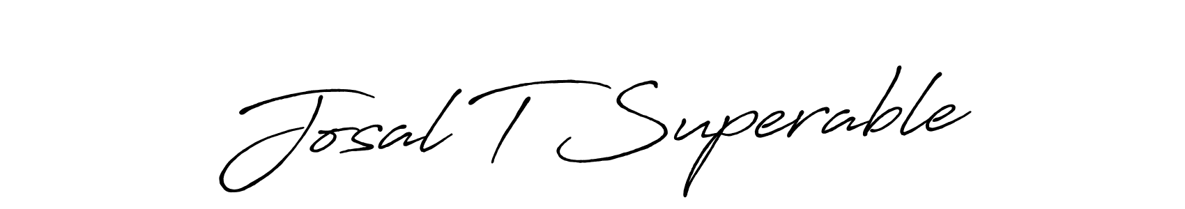 Use a signature maker to create a handwritten signature online. With this signature software, you can design (Antro_Vectra_Bolder) your own signature for name Josal T Superable. Josal T Superable signature style 7 images and pictures png