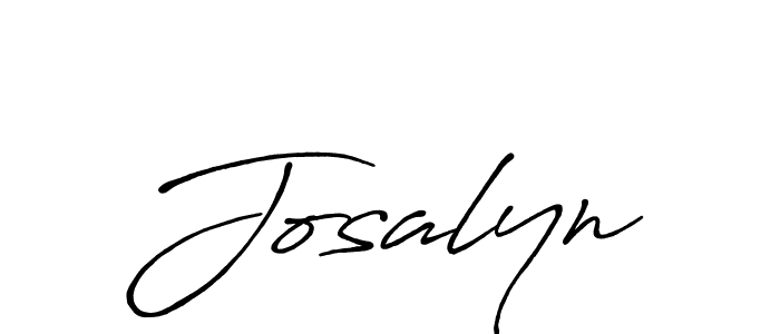 Josalyn stylish signature style. Best Handwritten Sign (Antro_Vectra_Bolder) for my name. Handwritten Signature Collection Ideas for my name Josalyn. Josalyn signature style 7 images and pictures png