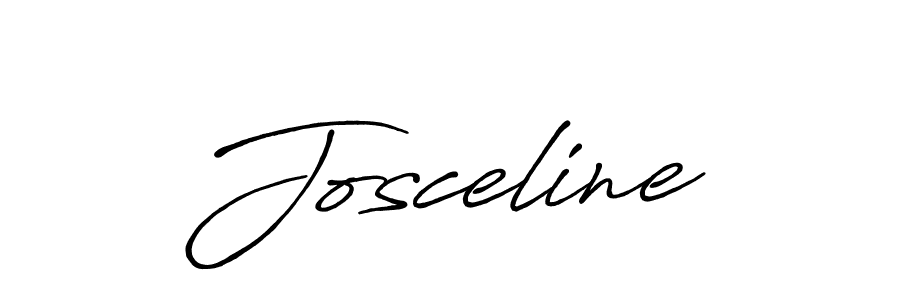 Josceline stylish signature style. Best Handwritten Sign (Antro_Vectra_Bolder) for my name. Handwritten Signature Collection Ideas for my name Josceline. Josceline signature style 7 images and pictures png