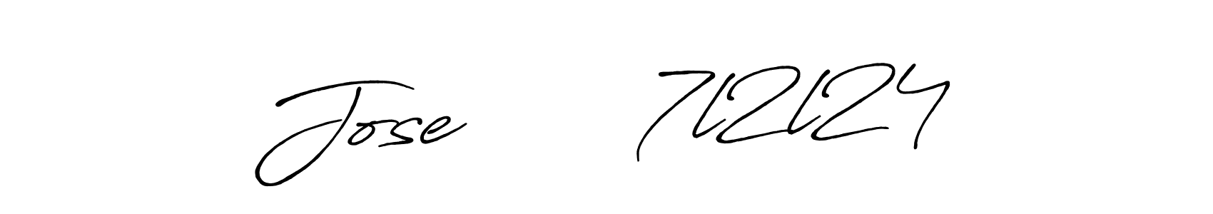 Make a beautiful signature design for name Jose       7l2l24. Use this online signature maker to create a handwritten signature for free. Jose       7l2l24 signature style 7 images and pictures png