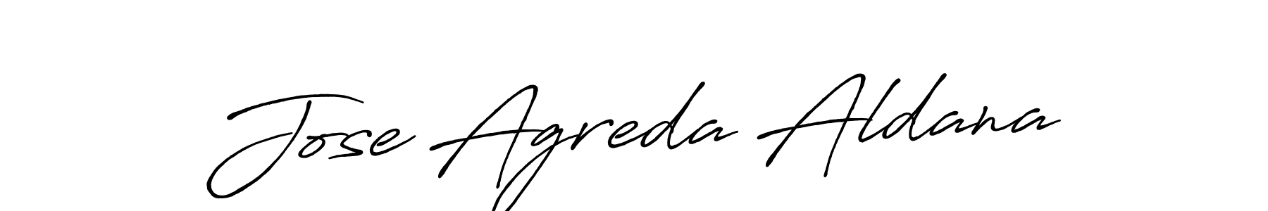 Use a signature maker to create a handwritten signature online. With this signature software, you can design (Antro_Vectra_Bolder) your own signature for name Jose Agreda Aldana. Jose Agreda Aldana signature style 7 images and pictures png