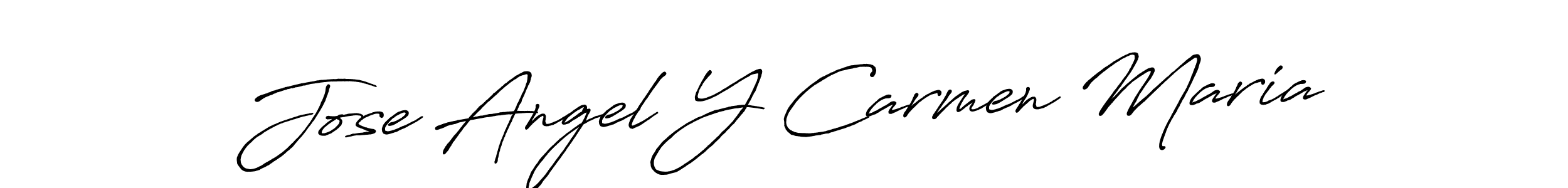 Make a beautiful signature design for name Jose Angel Y Carmen Maria. Use this online signature maker to create a handwritten signature for free. Jose Angel Y Carmen Maria signature style 7 images and pictures png