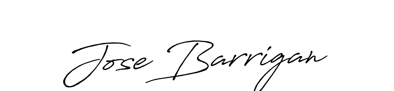 How to make Jose Barrigan name signature. Use Antro_Vectra_Bolder style for creating short signs online. This is the latest handwritten sign. Jose Barrigan signature style 7 images and pictures png