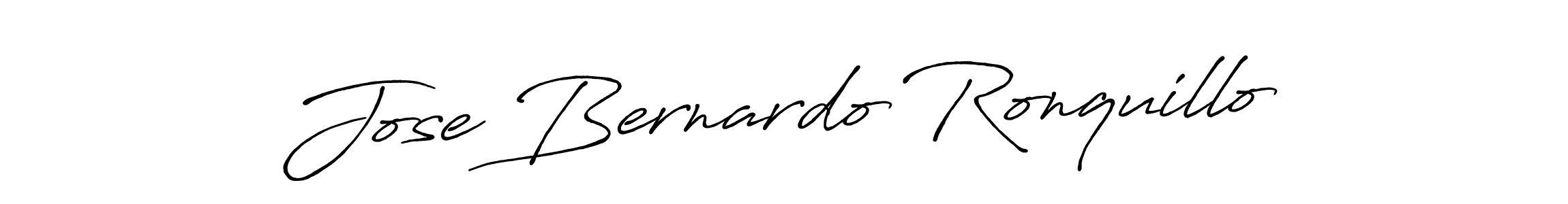 Design your own signature with our free online signature maker. With this signature software, you can create a handwritten (Antro_Vectra_Bolder) signature for name Jose Bernardo Ronquillo. Jose Bernardo Ronquillo signature style 7 images and pictures png