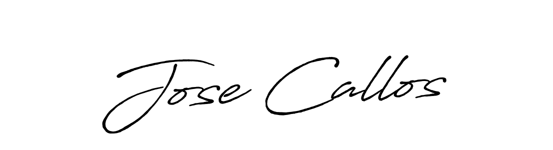 How to make Jose Callos name signature. Use Antro_Vectra_Bolder style for creating short signs online. This is the latest handwritten sign. Jose Callos signature style 7 images and pictures png