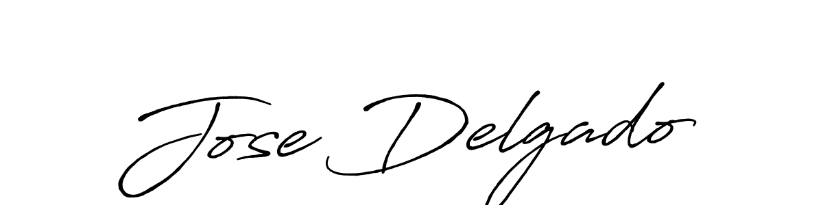 Design your own signature with our free online signature maker. With this signature software, you can create a handwritten (Antro_Vectra_Bolder) signature for name Jose Delgado. Jose Delgado signature style 7 images and pictures png