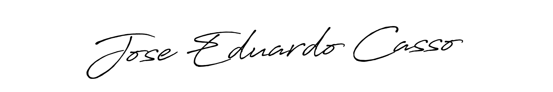 Create a beautiful signature design for name Jose Eduardo Casso. With this signature (Antro_Vectra_Bolder) fonts, you can make a handwritten signature for free. Jose Eduardo Casso signature style 7 images and pictures png