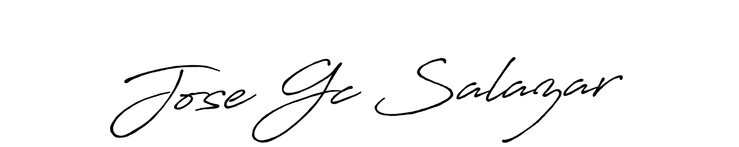 It looks lik you need a new signature style for name Jose Gc Salazar. Design unique handwritten (Antro_Vectra_Bolder) signature with our free signature maker in just a few clicks. Jose Gc Salazar signature style 7 images and pictures png