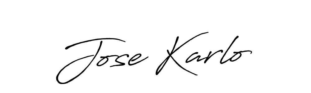 How to make Jose Karlo signature? Antro_Vectra_Bolder is a professional autograph style. Create handwritten signature for Jose Karlo name. Jose Karlo signature style 7 images and pictures png