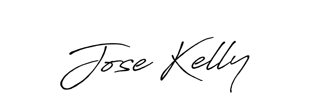 Jose Kelly stylish signature style. Best Handwritten Sign (Antro_Vectra_Bolder) for my name. Handwritten Signature Collection Ideas for my name Jose Kelly. Jose Kelly signature style 7 images and pictures png