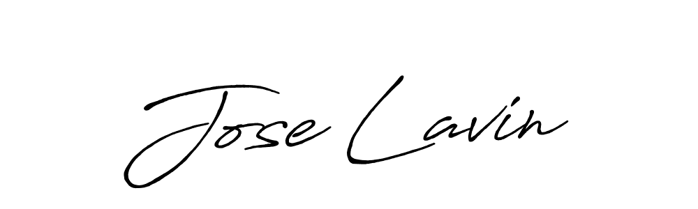 How to make Jose Lavin name signature. Use Antro_Vectra_Bolder style for creating short signs online. This is the latest handwritten sign. Jose Lavin signature style 7 images and pictures png