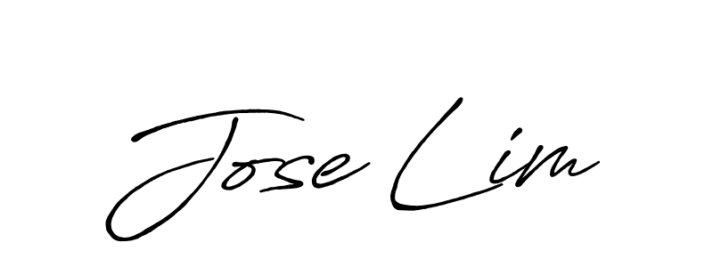 Also You can easily find your signature by using the search form. We will create Jose Lim name handwritten signature images for you free of cost using Antro_Vectra_Bolder sign style. Jose Lim signature style 7 images and pictures png