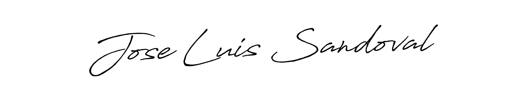 Jose Luis Sandoval stylish signature style. Best Handwritten Sign (Antro_Vectra_Bolder) for my name. Handwritten Signature Collection Ideas for my name Jose Luis Sandoval. Jose Luis Sandoval signature style 7 images and pictures png
