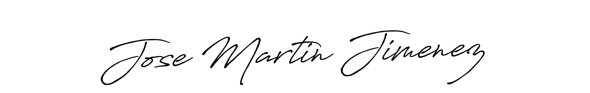 Design your own signature with our free online signature maker. With this signature software, you can create a handwritten (Antro_Vectra_Bolder) signature for name Jose Martin Jimenez. Jose Martin Jimenez signature style 7 images and pictures png