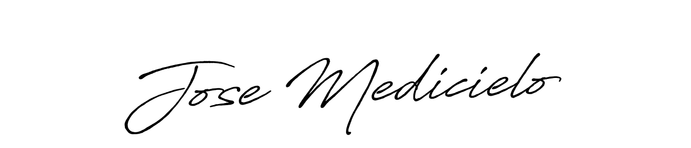 Design your own signature with our free online signature maker. With this signature software, you can create a handwritten (Antro_Vectra_Bolder) signature for name Jose Medicielo. Jose Medicielo signature style 7 images and pictures png