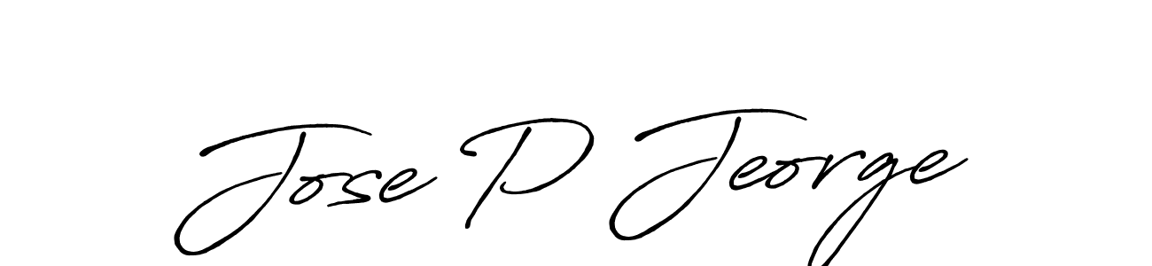 How to make Jose P Jeorge signature? Antro_Vectra_Bolder is a professional autograph style. Create handwritten signature for Jose P Jeorge name. Jose P Jeorge signature style 7 images and pictures png