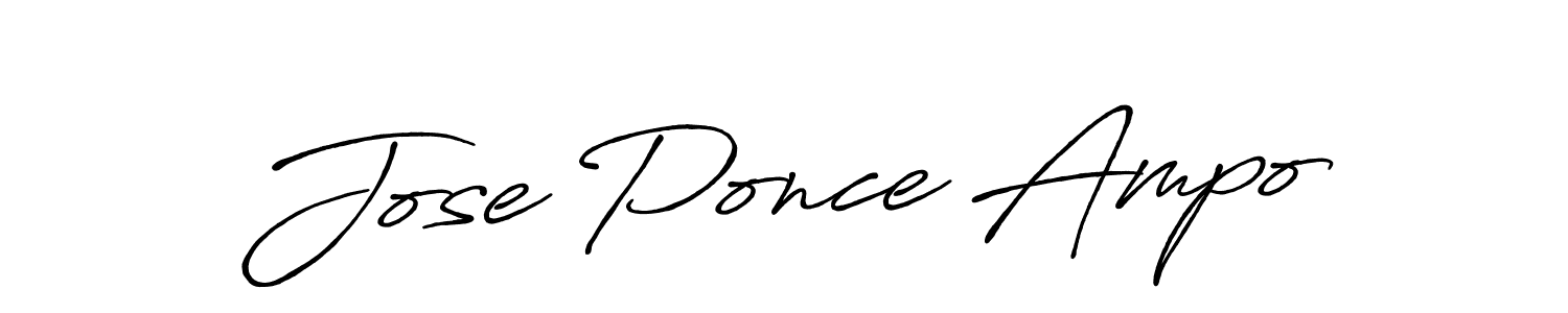 How to make Jose Ponce Ampo signature? Antro_Vectra_Bolder is a professional autograph style. Create handwritten signature for Jose Ponce Ampo name. Jose Ponce Ampo signature style 7 images and pictures png