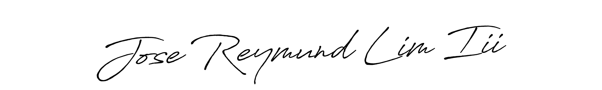 Use a signature maker to create a handwritten signature online. With this signature software, you can design (Antro_Vectra_Bolder) your own signature for name Jose Reymund Lim Iii. Jose Reymund Lim Iii signature style 7 images and pictures png