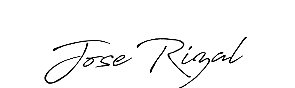 Design your own signature with our free online signature maker. With this signature software, you can create a handwritten (Antro_Vectra_Bolder) signature for name Jose Rizal. Jose Rizal signature style 7 images and pictures png