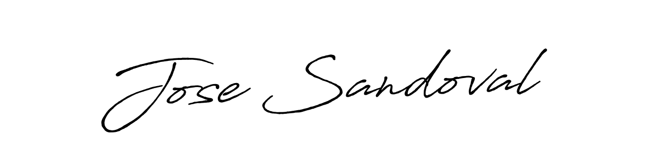 Make a beautiful signature design for name Jose Sandoval. With this signature (Antro_Vectra_Bolder) style, you can create a handwritten signature for free. Jose Sandoval signature style 7 images and pictures png