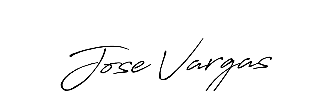 Create a beautiful signature design for name Jose Vargas. With this signature (Antro_Vectra_Bolder) fonts, you can make a handwritten signature for free. Jose Vargas signature style 7 images and pictures png