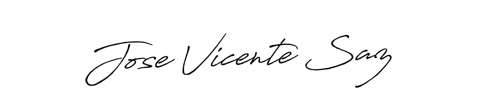 Antro_Vectra_Bolder is a professional signature style that is perfect for those who want to add a touch of class to their signature. It is also a great choice for those who want to make their signature more unique. Get Jose Vicente Saz name to fancy signature for free. Jose Vicente Saz signature style 7 images and pictures png