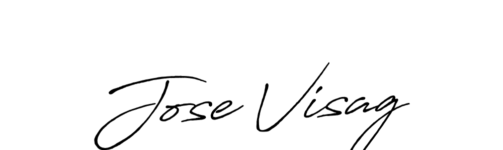 Design your own signature with our free online signature maker. With this signature software, you can create a handwritten (Antro_Vectra_Bolder) signature for name Jose Visag. Jose Visag signature style 7 images and pictures png