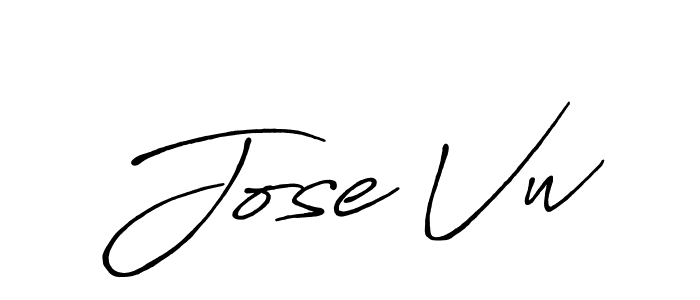 It looks lik you need a new signature style for name Jose Vw. Design unique handwritten (Antro_Vectra_Bolder) signature with our free signature maker in just a few clicks. Jose Vw signature style 7 images and pictures png