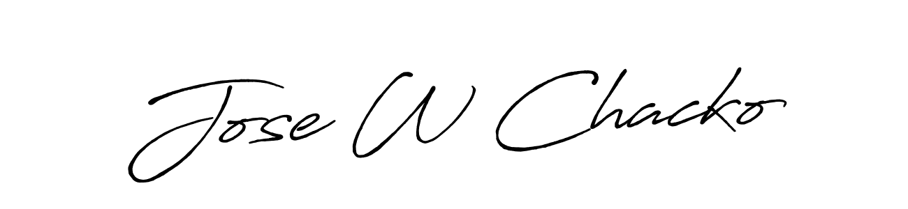 Also You can easily find your signature by using the search form. We will create Jose W Chacko name handwritten signature images for you free of cost using Antro_Vectra_Bolder sign style. Jose W Chacko signature style 7 images and pictures png