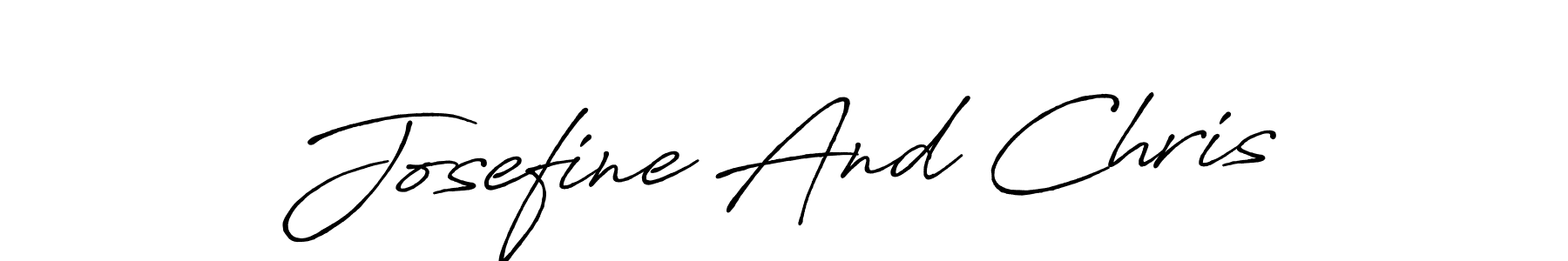 Also we have Josefine And Chris name is the best signature style. Create professional handwritten signature collection using Antro_Vectra_Bolder autograph style. Josefine And Chris signature style 7 images and pictures png