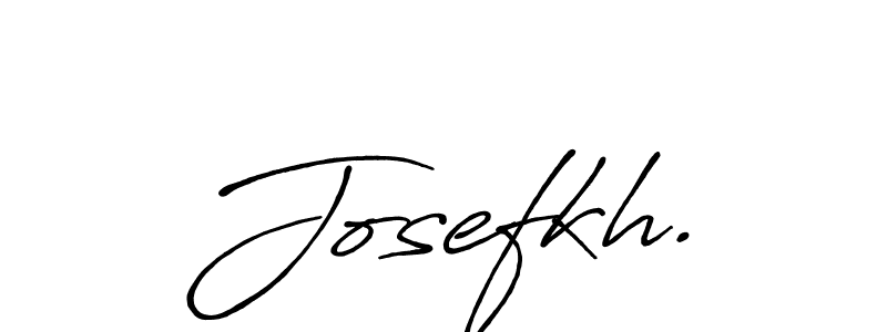 This is the best signature style for the Josefkh. name. Also you like these signature font (Antro_Vectra_Bolder). Mix name signature. Josefkh. signature style 7 images and pictures png