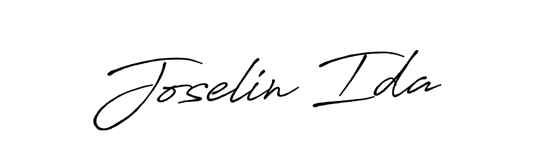 Make a beautiful signature design for name Joselin Ida. With this signature (Antro_Vectra_Bolder) style, you can create a handwritten signature for free. Joselin Ida signature style 7 images and pictures png