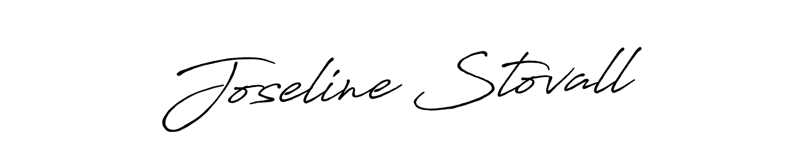 Use a signature maker to create a handwritten signature online. With this signature software, you can design (Antro_Vectra_Bolder) your own signature for name Joseline Stovall. Joseline Stovall signature style 7 images and pictures png