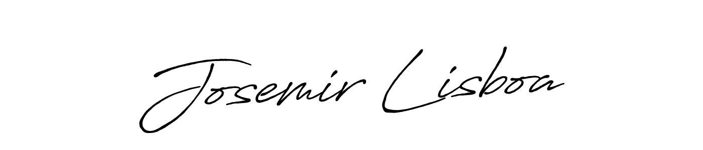 Also we have Josemir Lisboa name is the best signature style. Create professional handwritten signature collection using Antro_Vectra_Bolder autograph style. Josemir Lisboa signature style 7 images and pictures png