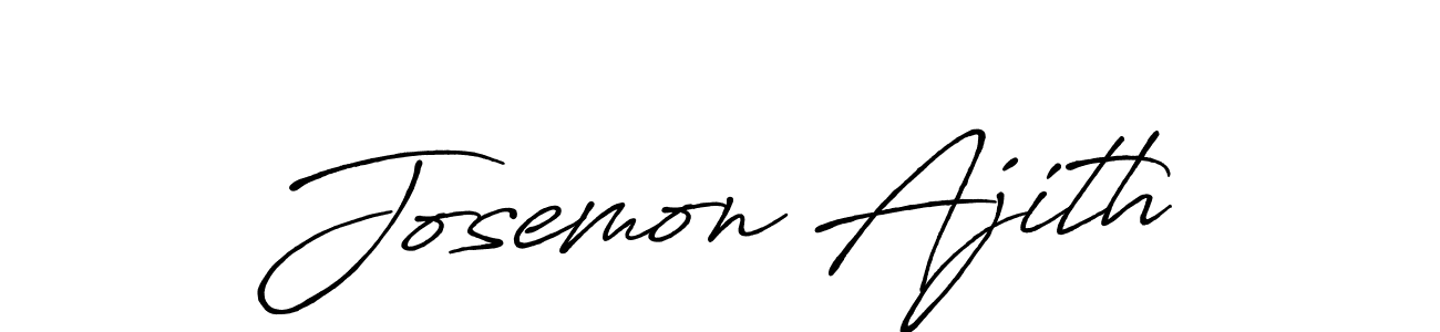 The best way (Antro_Vectra_Bolder) to make a short signature is to pick only two or three words in your name. The name Josemon Ajith include a total of six letters. For converting this name. Josemon Ajith signature style 7 images and pictures png