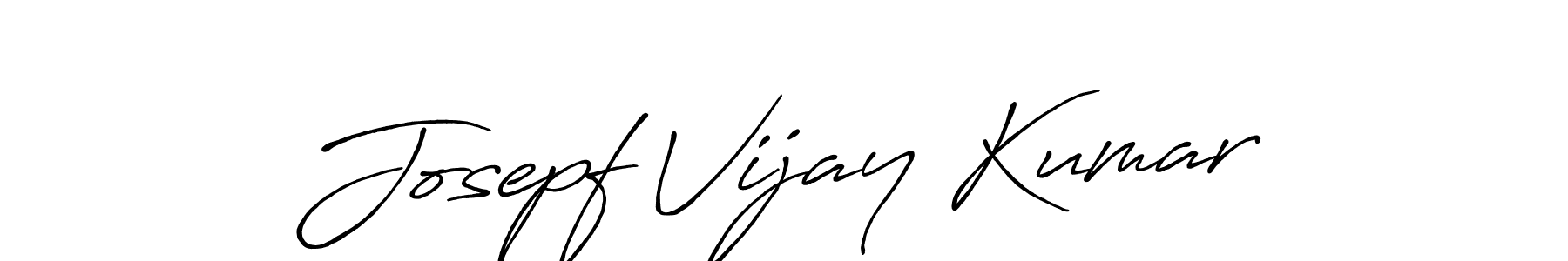 Make a beautiful signature design for name Josepf Vijay Kumar. With this signature (Antro_Vectra_Bolder) style, you can create a handwritten signature for free. Josepf Vijay Kumar signature style 7 images and pictures png