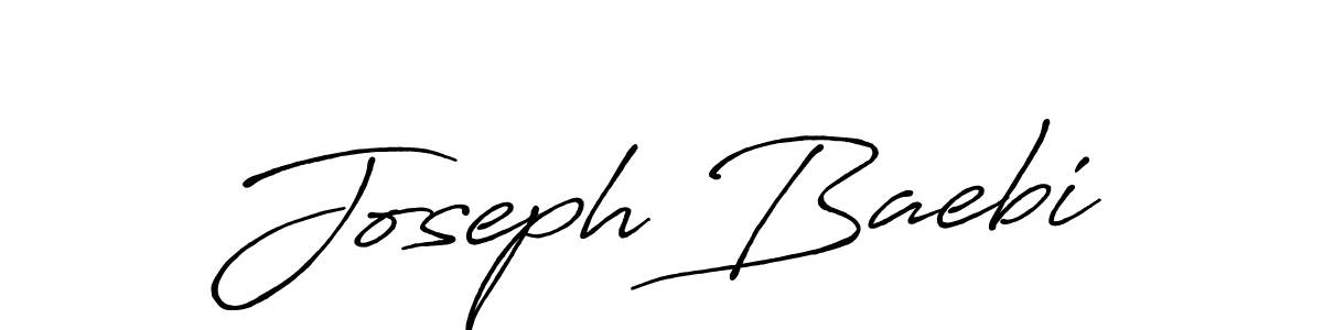 Joseph Baebi stylish signature style. Best Handwritten Sign (Antro_Vectra_Bolder) for my name. Handwritten Signature Collection Ideas for my name Joseph Baebi. Joseph Baebi signature style 7 images and pictures png