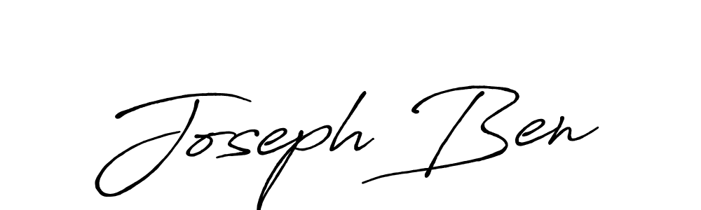 Create a beautiful signature design for name Joseph Ben. With this signature (Antro_Vectra_Bolder) fonts, you can make a handwritten signature for free. Joseph Ben signature style 7 images and pictures png