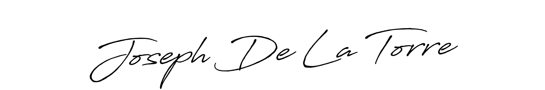 Design your own signature with our free online signature maker. With this signature software, you can create a handwritten (Antro_Vectra_Bolder) signature for name Joseph De La Torre. Joseph De La Torre signature style 7 images and pictures png