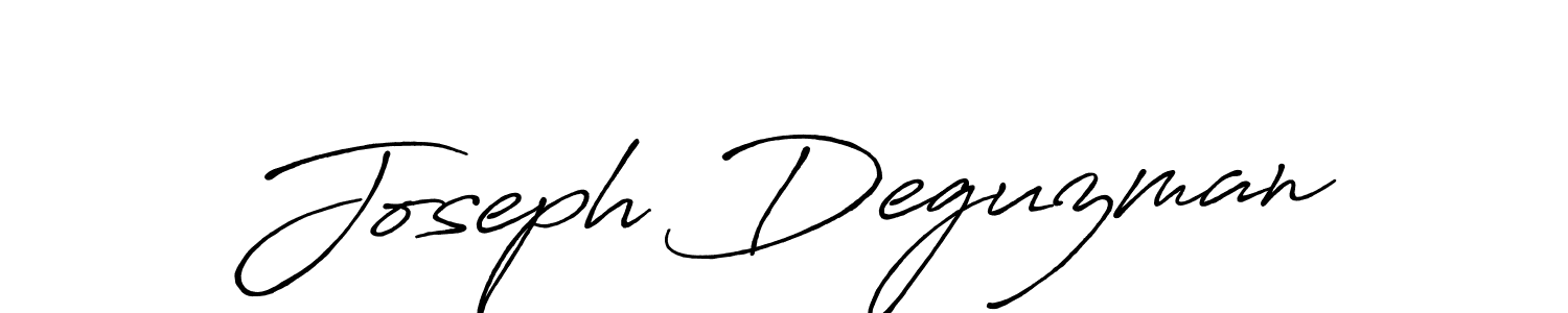 Joseph Deguzman stylish signature style. Best Handwritten Sign (Antro_Vectra_Bolder) for my name. Handwritten Signature Collection Ideas for my name Joseph Deguzman. Joseph Deguzman signature style 7 images and pictures png