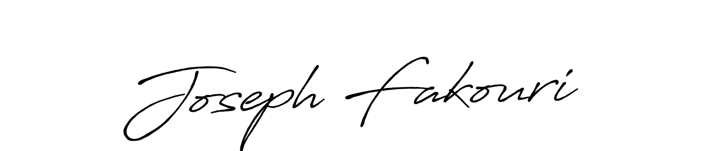 How to make Joseph Fakouri signature? Antro_Vectra_Bolder is a professional autograph style. Create handwritten signature for Joseph Fakouri name. Joseph Fakouri signature style 7 images and pictures png