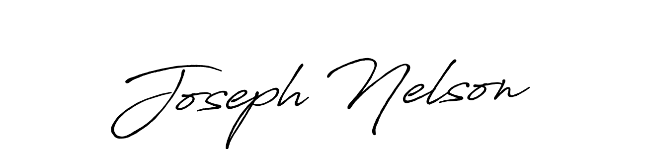 Joseph Nelson stylish signature style. Best Handwritten Sign (Antro_Vectra_Bolder) for my name. Handwritten Signature Collection Ideas for my name Joseph Nelson. Joseph Nelson signature style 7 images and pictures png