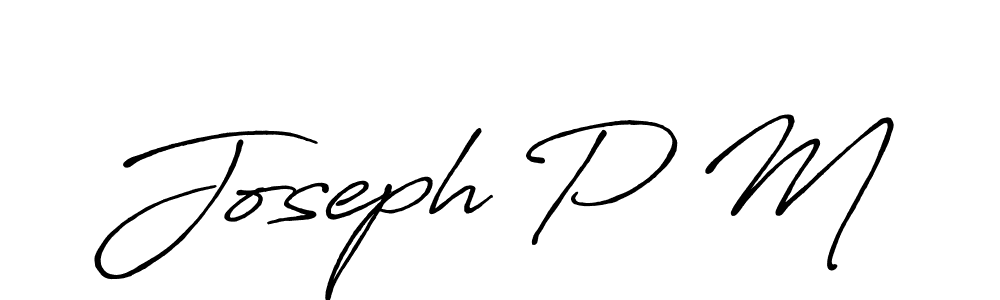 Also You can easily find your signature by using the search form. We will create Joseph P M name handwritten signature images for you free of cost using Antro_Vectra_Bolder sign style. Joseph P M signature style 7 images and pictures png